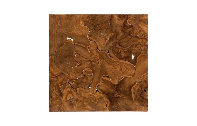 Teak Slice Square Coffee Table