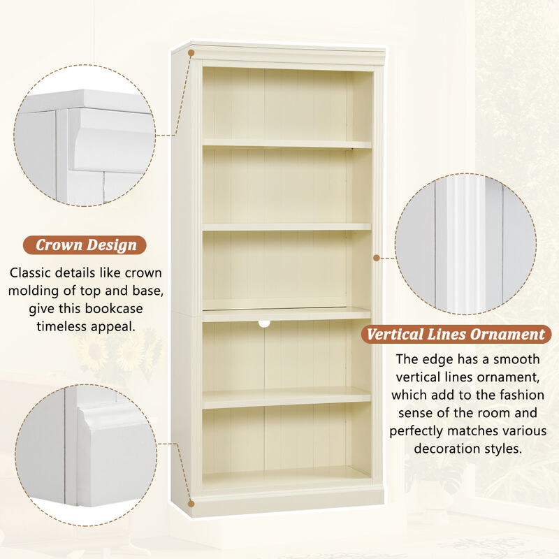 Bibpum LED Tall Bookcase image number 5