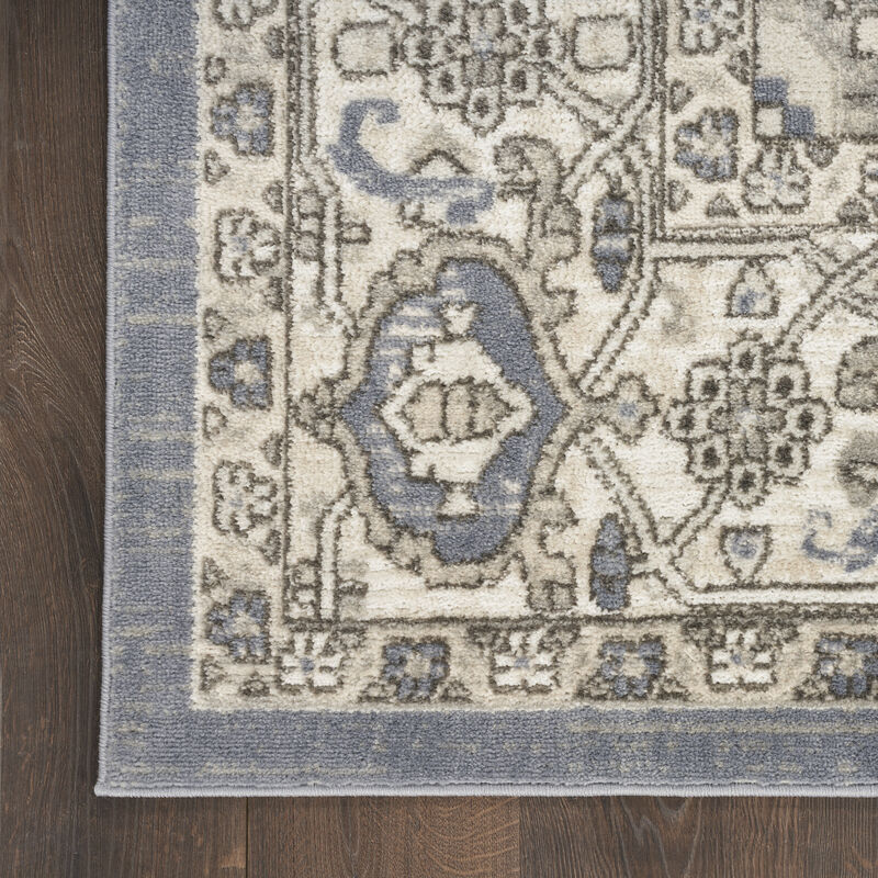 Quarry QUA05 Blue 6' x 9' Rug