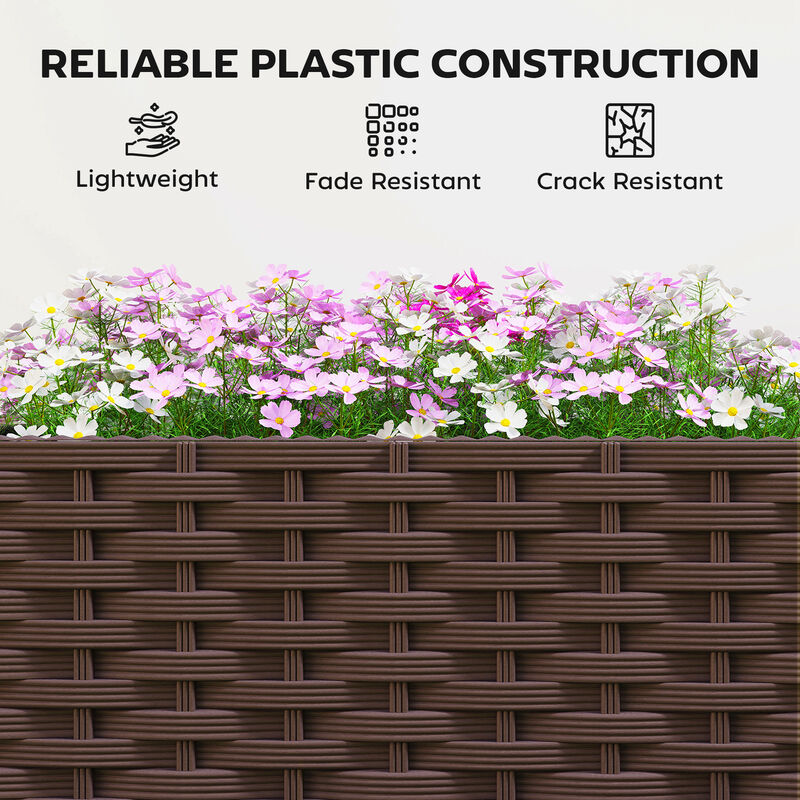 Hivvago Mobile Self-Watering Raised Planter with Trellis image number 6