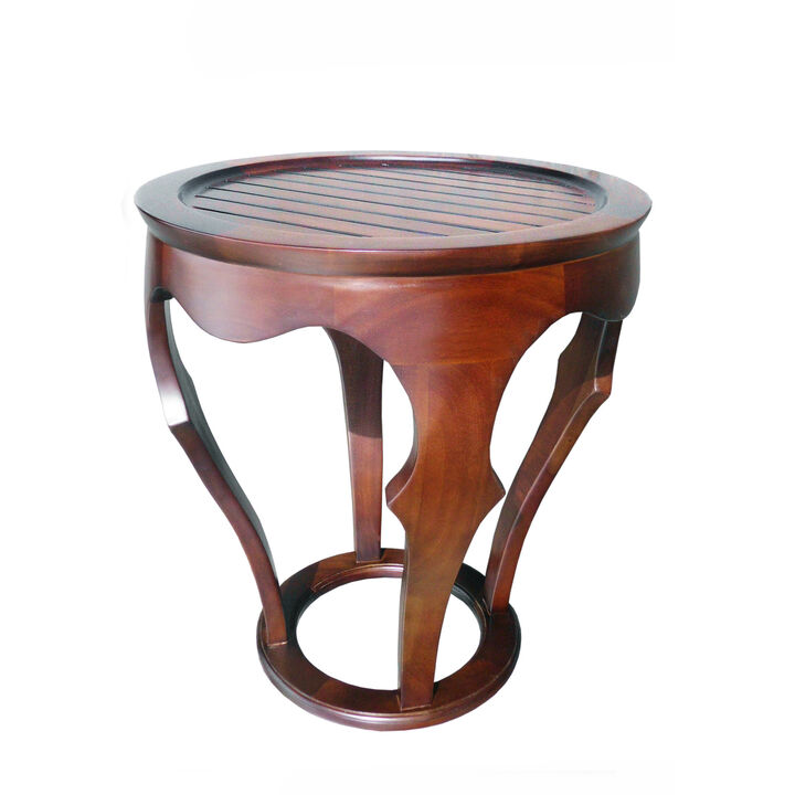 Mahogany Baronnes Curved Table