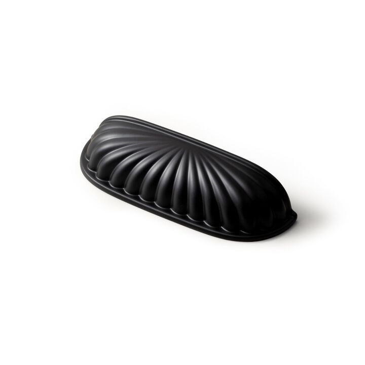 Goo-Ki Modern 2.5'' (64mm Hole Centers Matte Black Cabinet Pulls,Accessible Luxury Zinc Alloy Din Cup Cabinet Pulls with Modern