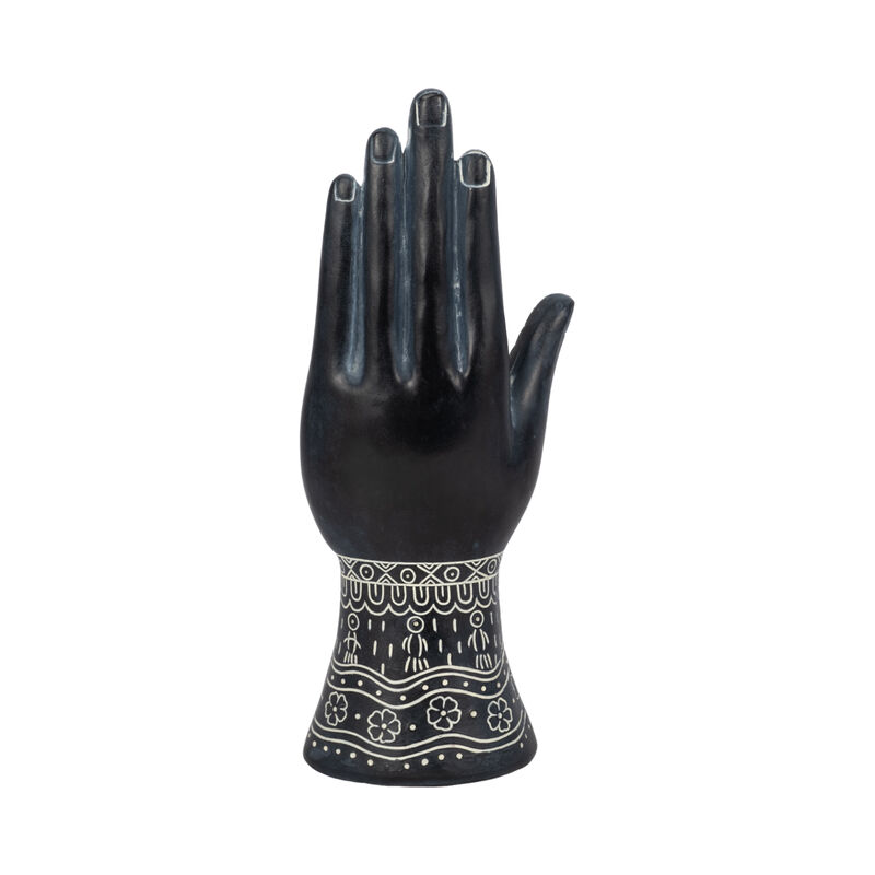 Resin, 10" Tattoo Hand, Black image number 3