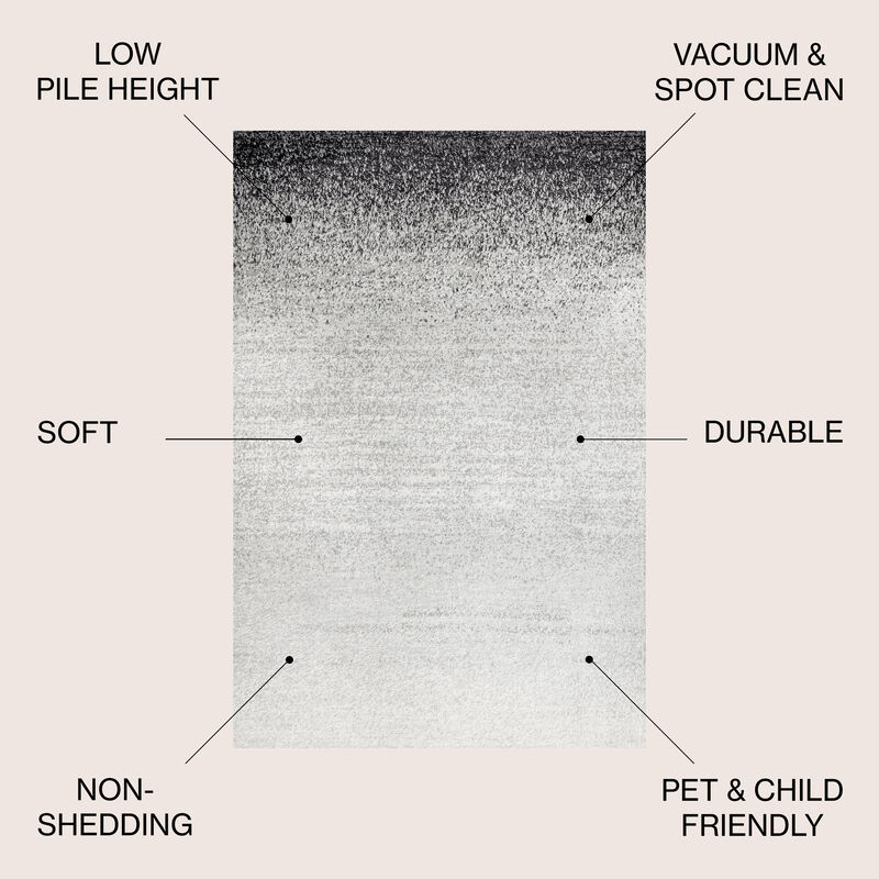 Happy Shore Modern Gradient Area Rug