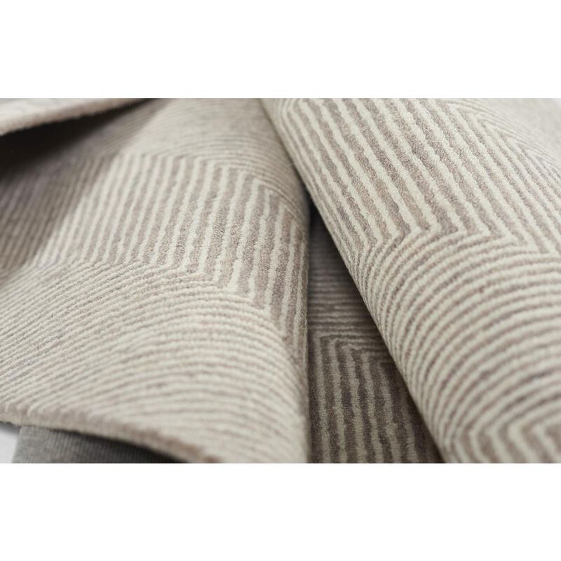 Contemporary Rectangle Area Rug, Taupe, 8' X 10' image number 8