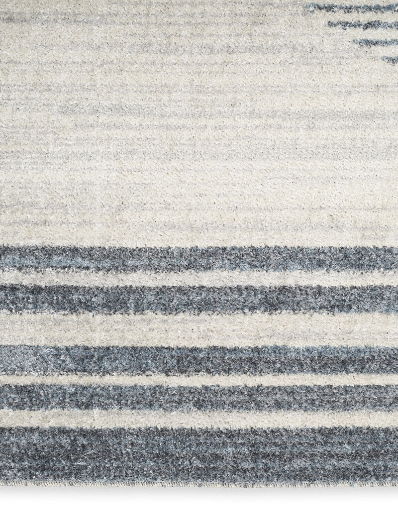 Astra Machine Washable ASW05 Ivory/Blue 3'3" x 5' Rug