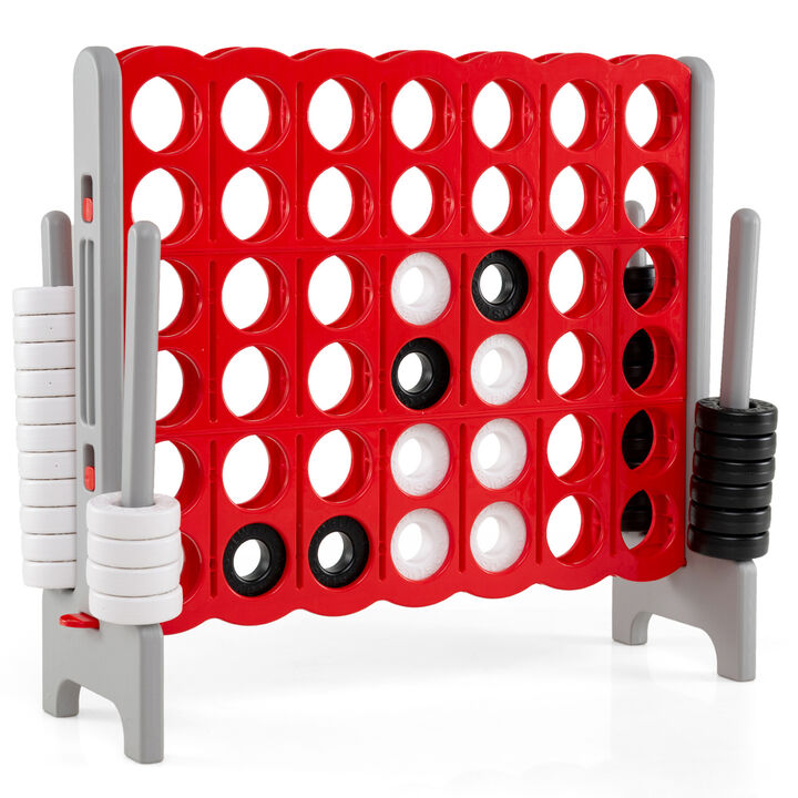 Oversized 4 to Score Game Set for Kids and Adults for Outdoor Play