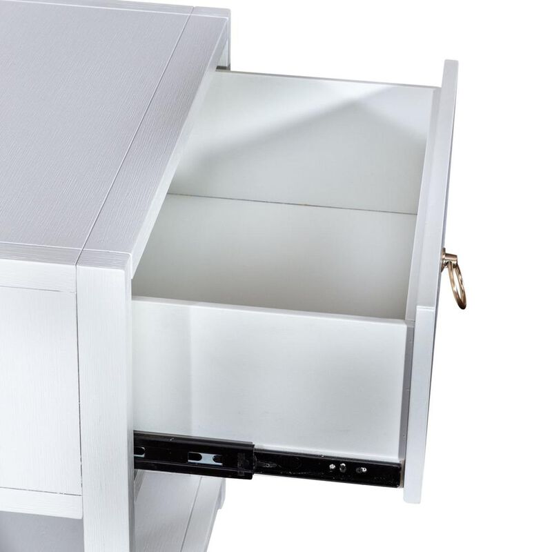 Liberty Furniture East End 1 Shelf Accent Table in Wirebrushed Denim image number 8