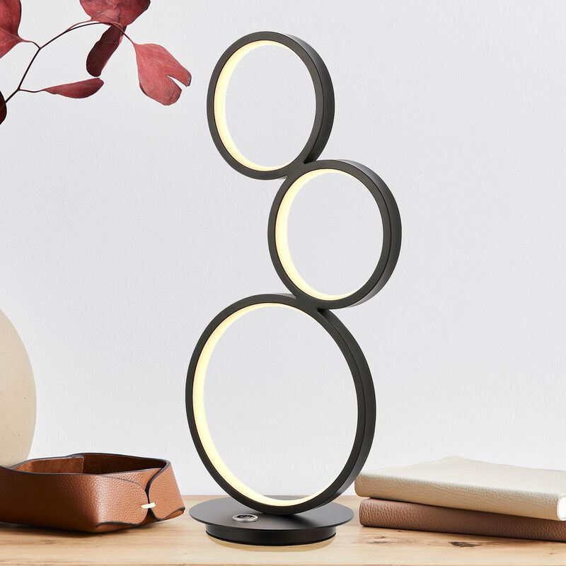 Juno 3-Light Bohemian Coastal Iron Integrated LED Table Lamp