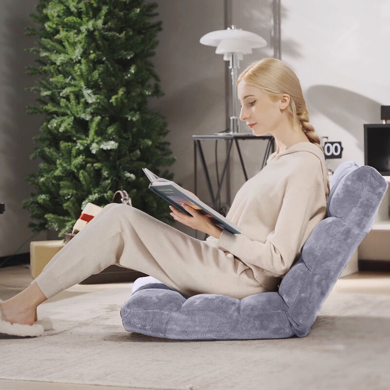 Adjustable Floor Chair with 14 Positions and Cushioned Seat image number 5