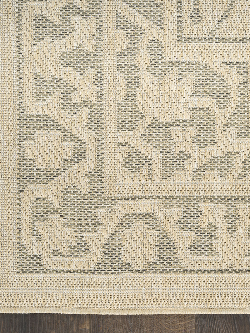 Tulum TLM05 Taupe/Olive 9' x 12' Rug