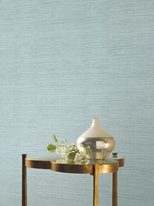 Silk Elegance Blue Wallpaper