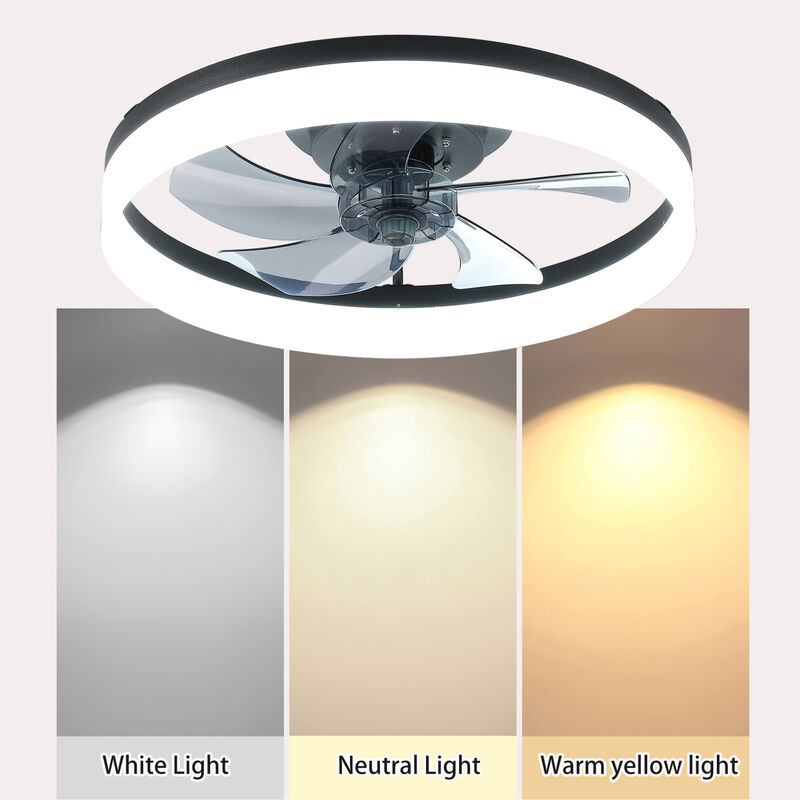 ELEMENT ACE Modern Ceiling Fan with Integrated Dimmable LED Lighting image number 8