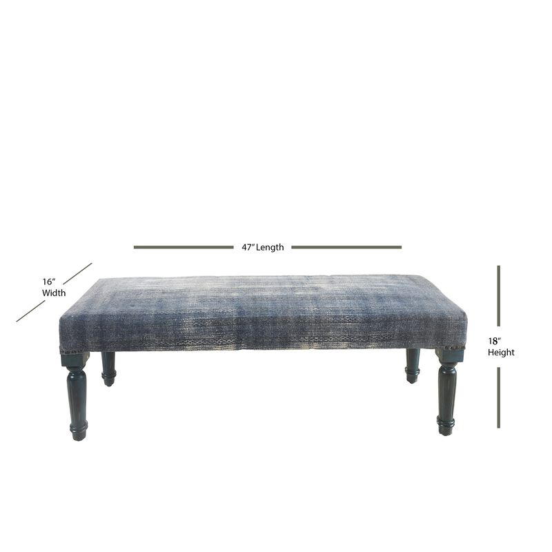 Andrew Cotton Upholstered Accent Bench image number 6