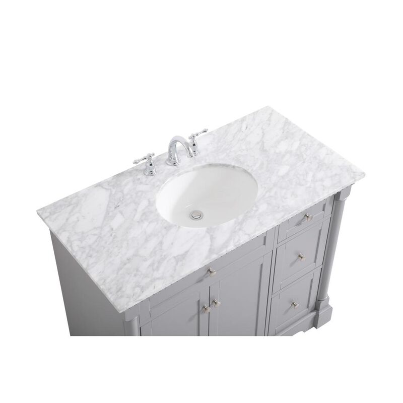 Elegant Kitchen and Bath 42 inch Single bathroom vanity in  Grey