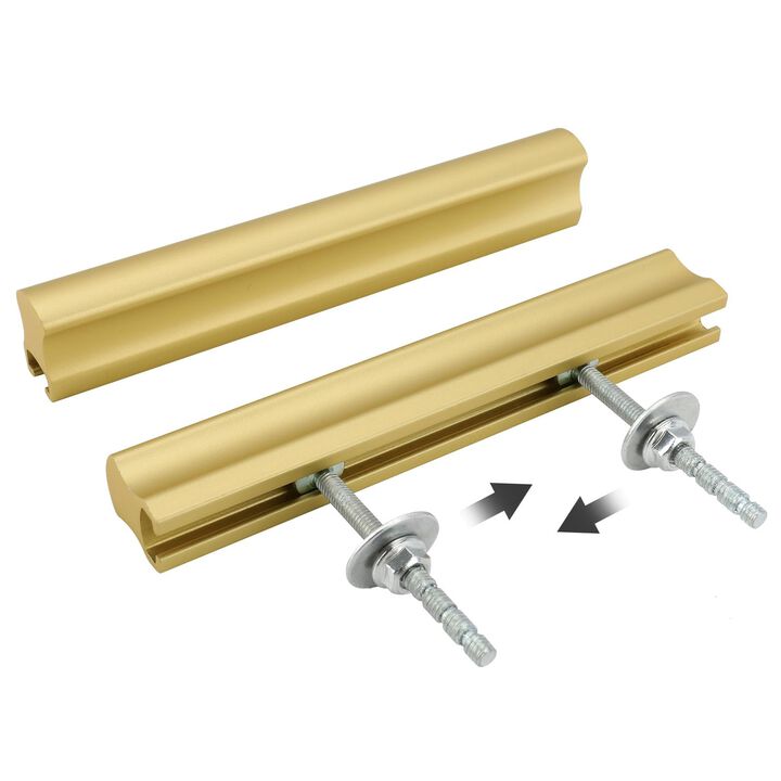 Peaha 10 Pack Adjustable Cabinet Pulls Overall Length 102mm(4inch) Matte Black Drawer Handles Dresser Pulls for Cupboard