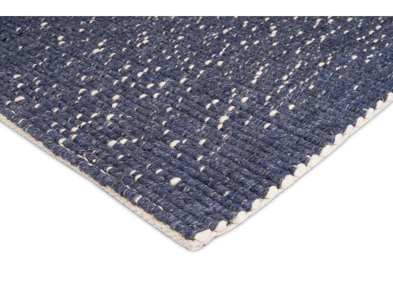 Kendra Navy Blue and Ivory Wool Rug image number 8