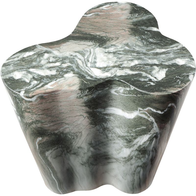 Meridian Furniture Monza Green Marble Finish Concrete End Table