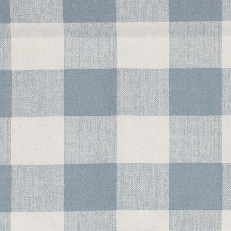 Grande Check Regal Style 3" Rod Pocket Valance 50" x 17" Blue by RLF Home