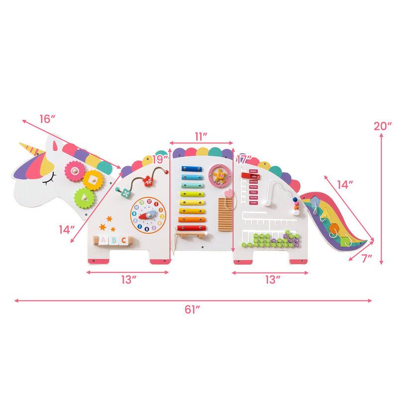 Dinosaur Busy Board 11-in-1 Activity Wall Panels for Education & Early Development image number 2