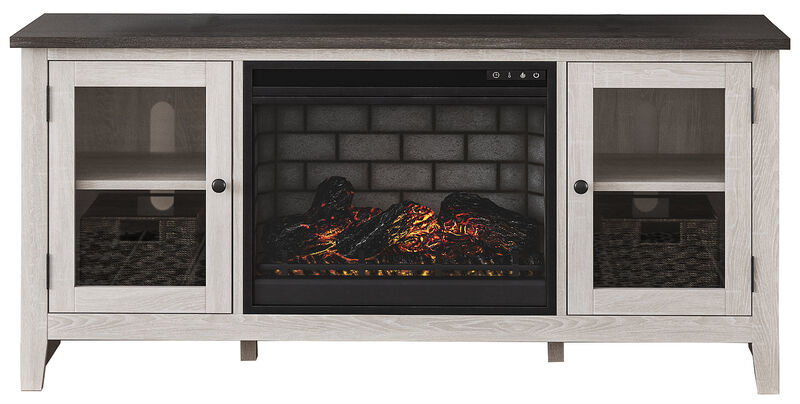 Dorrinson 60" TV Stand with Electric Fireplace image number 0