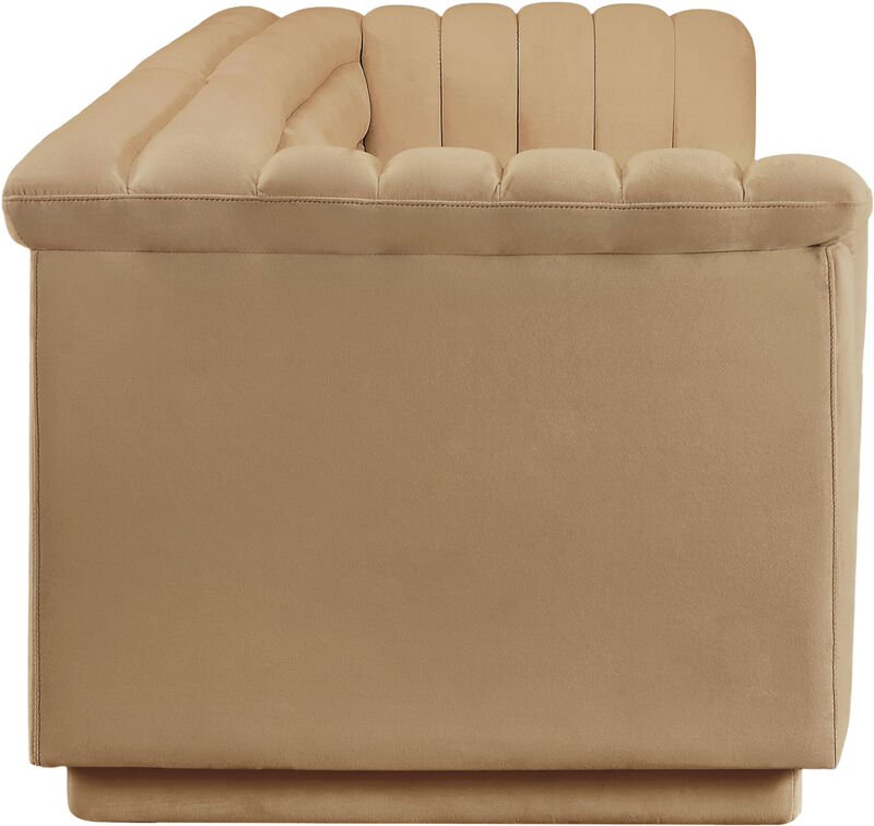 Meridian Furniture Cascade Camel Velvet Fabric Modular Sofa image number 5