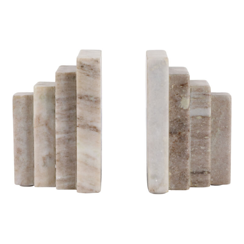 S/2 Onyx Marble Block Bookends image number 1
