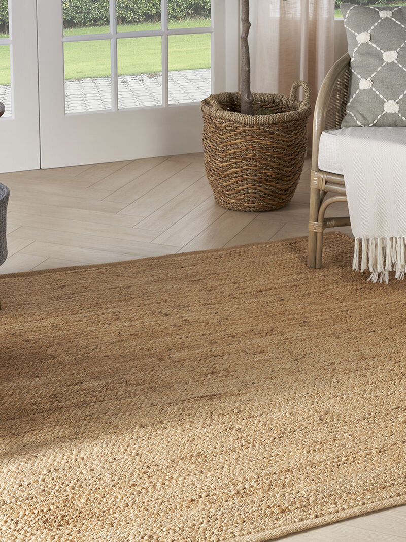 Natural Jute NJT01 Bleached 5' x square Rug