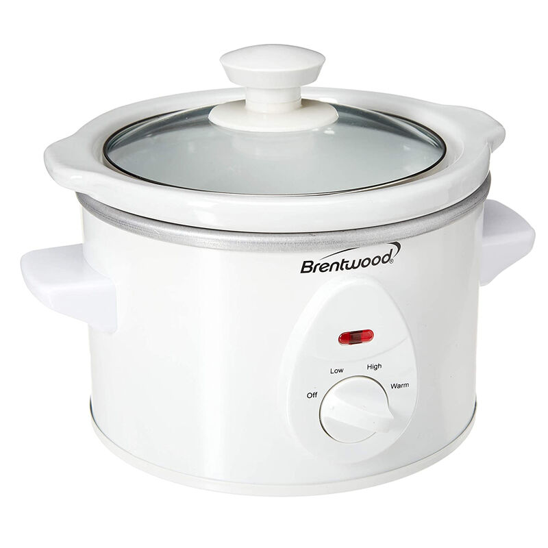 Brentwood 1.5 QT Slow Cooker in White image number 2