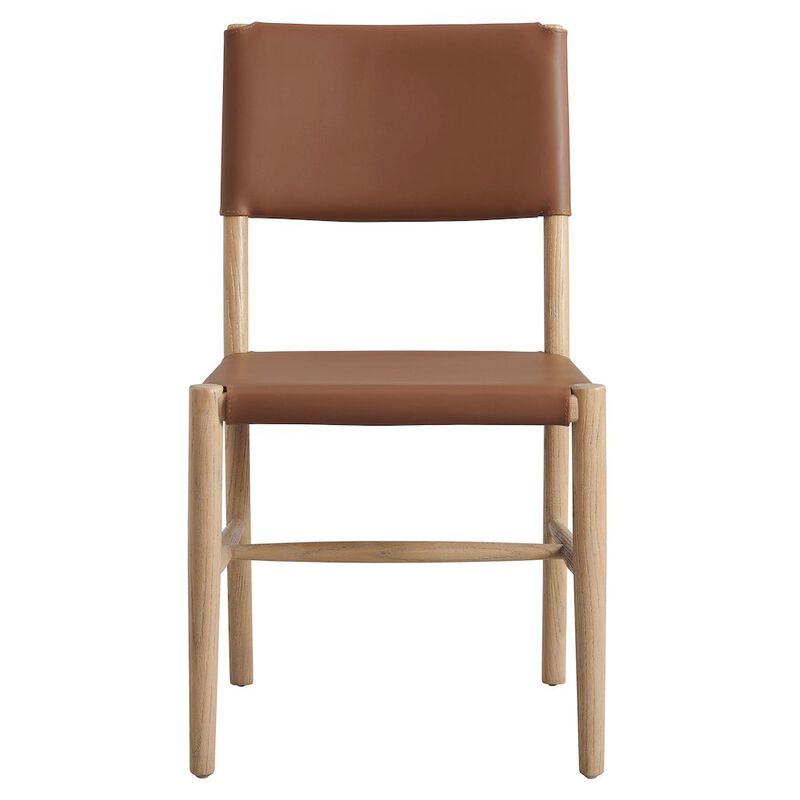 Dover Wood Vegan Leather Dining Side Chairs Set of 2 image number 6