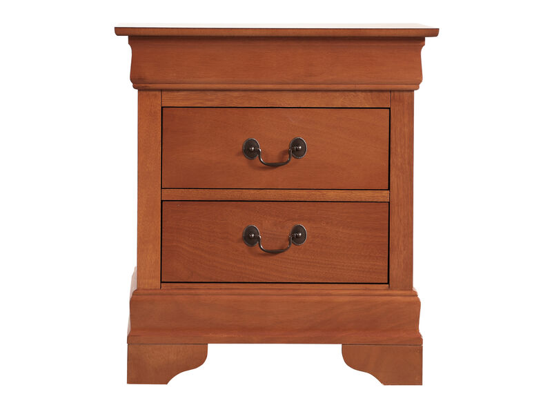 Louis Philippe 2-Drawer Nightstand (24 in. H X 22 in. W X 16 in. D)