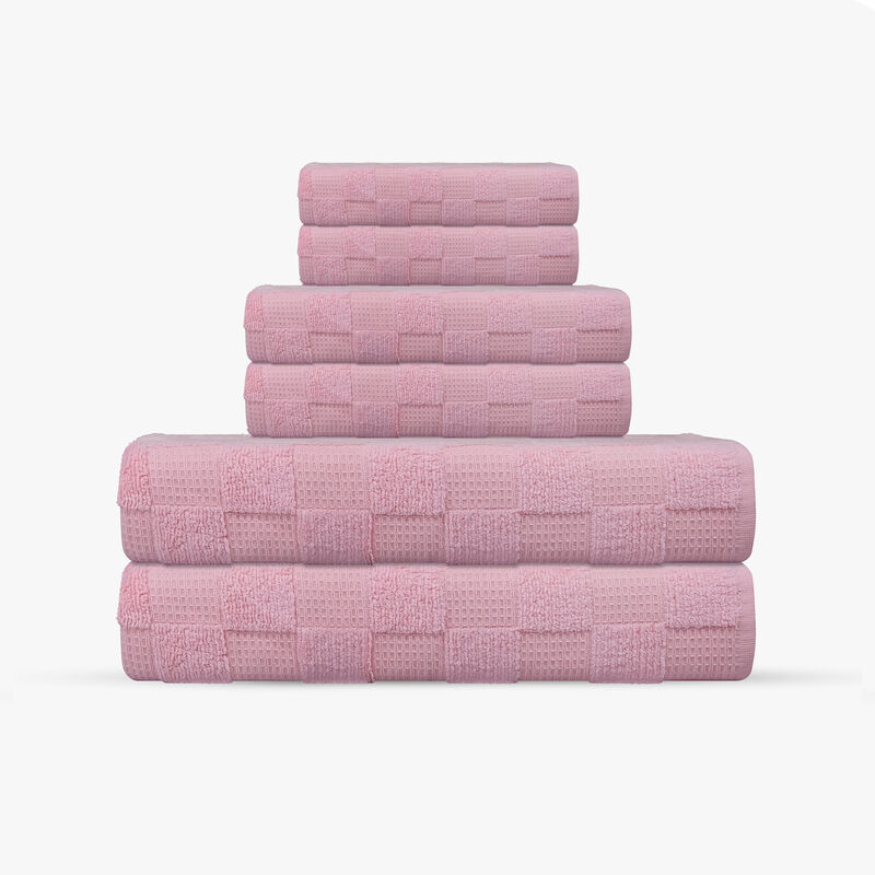 Waffle Terry 6 pcs Turkish Towels Set