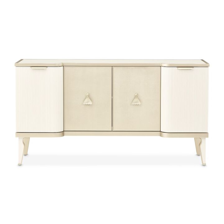 Michael Amini La Marisia Sideboard - Creamy Pearl