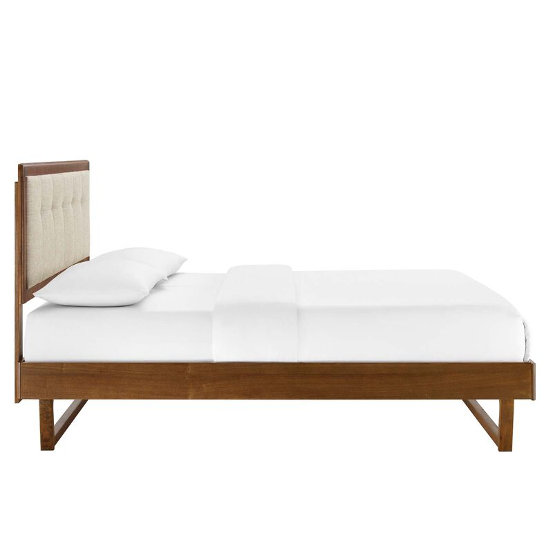 Modway - Willow Full Wood Platform Bed with Angular Frame image number 3