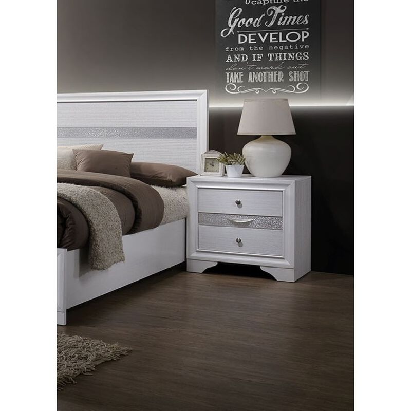 Streamdale Hidden Jewelry Drawer Nightstand Table