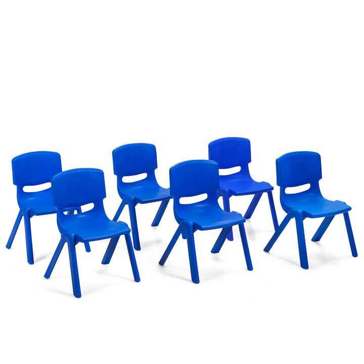 6-pack Kids Plastic Stackable Classroom Chairs For Kids