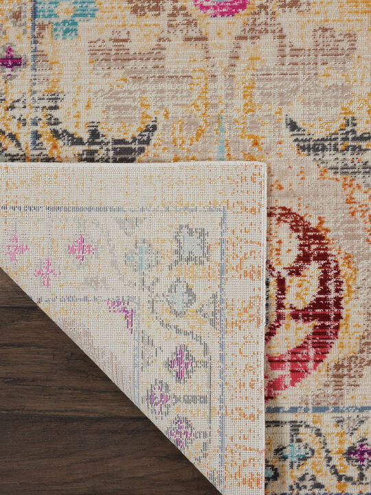 Vintage Kashan VKA04 Ivory/Multicolor 7'10" x 9'10" Rug