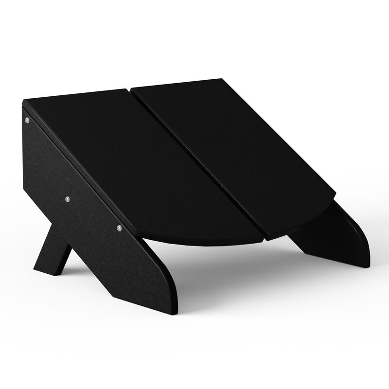 WestinTrends Modern HDPE Plastic Folding Patio Adirondack Ottoman