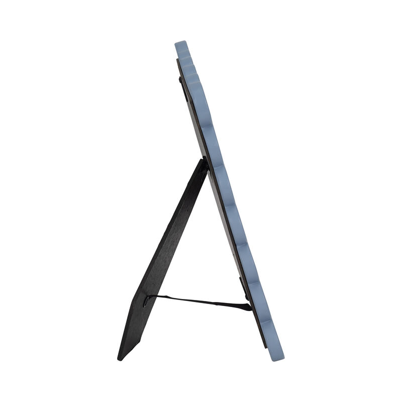 5x7 Scallop Edge Photo Frame, Blue image number 2