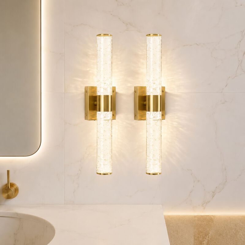 ELEMENT ACE 2 Sets Modern Dimmable LED Bathroom Vanity Wall Light Fixtures Over Mirror Suitable for Kitchen, Hallway, Bedroom, Dining Room and Art Display image number 3