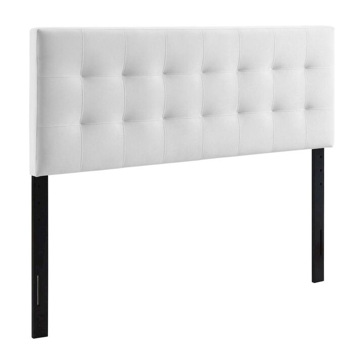 Tufted Performance Velvet Queen Headboard, Biscuit Detailing, Durable Fabric