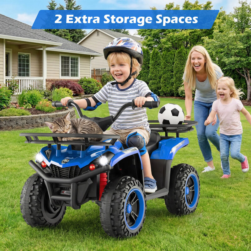 Kids Electric Ride On Quad with 24V Battery and LED Headlights for Outdoor Use image number 4