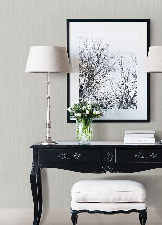 Pietra Silver Silk Wallpaper