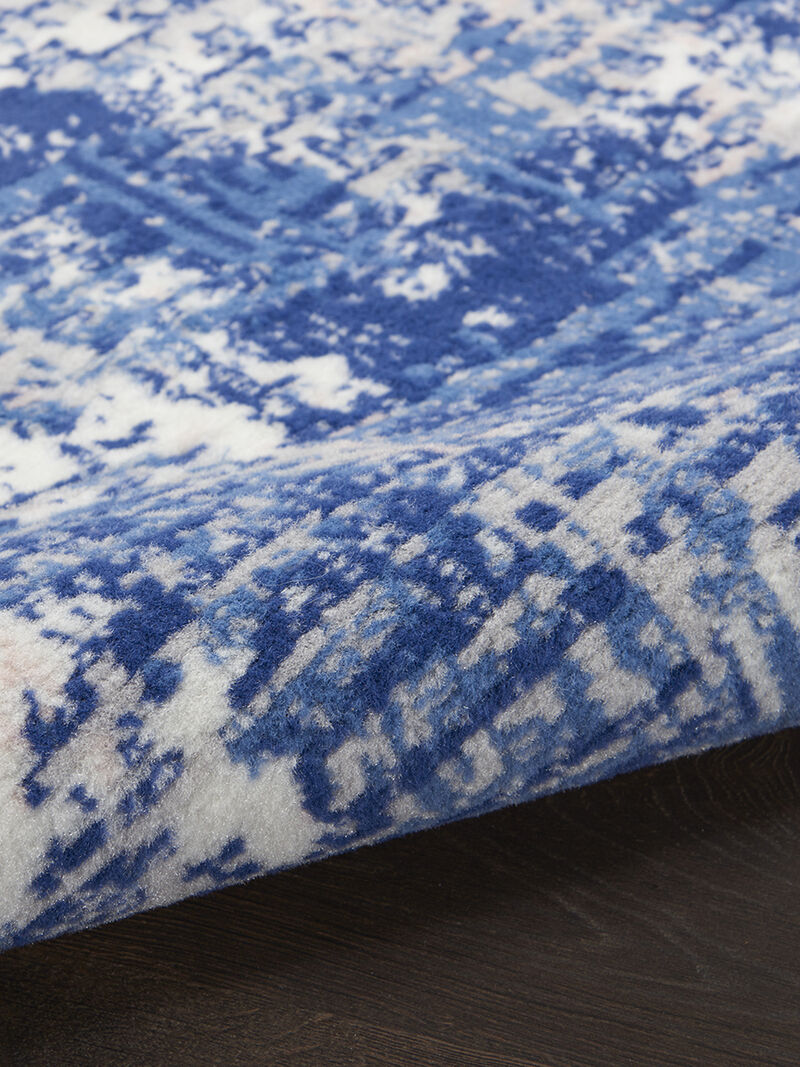 Whimsicle WHS08 Blue/Ivory 8'4" x 11'6" Rug