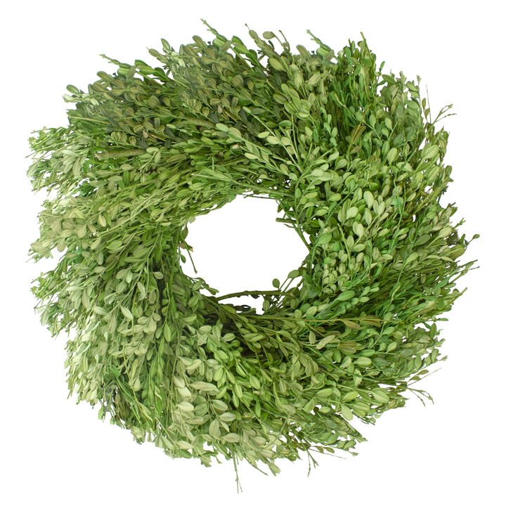 Green Foliage Artificial Spring Wreath  15-Inch