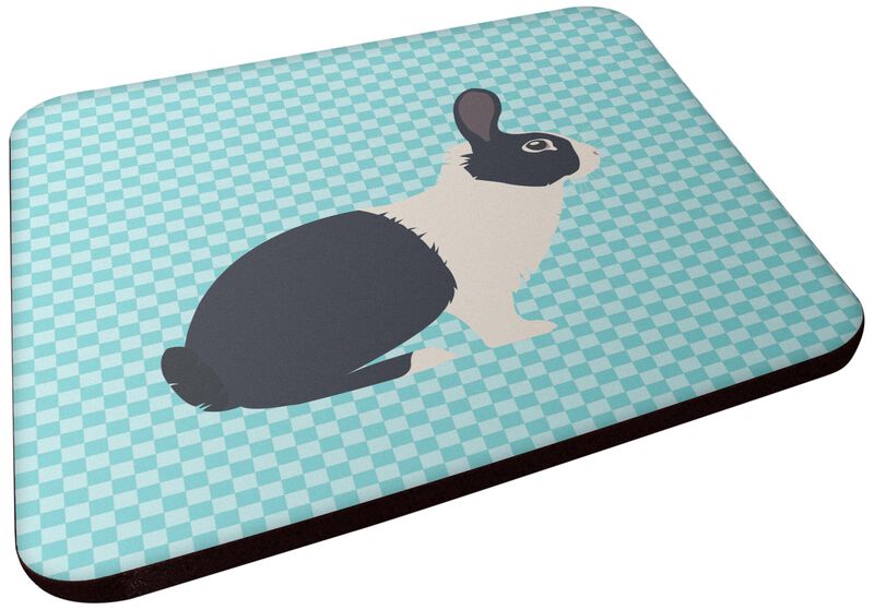 Caroline's Treasures Dutch Rabbit Blue Check Decorative coasters, 3.5, Multicolor