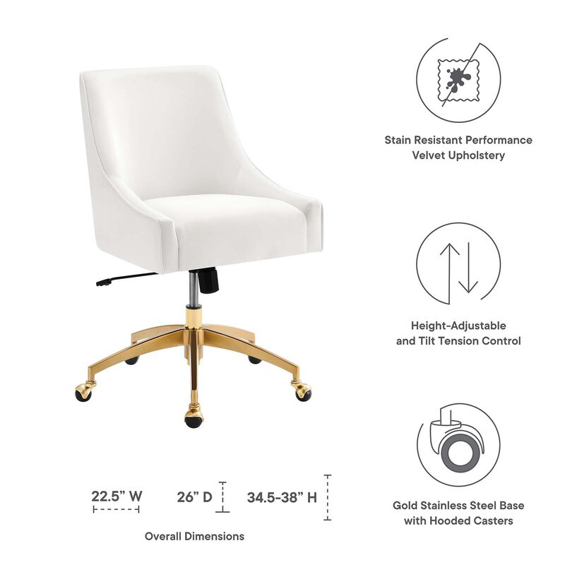 Modway Furniture - Discern Performance Velvet Office Chair image number 5