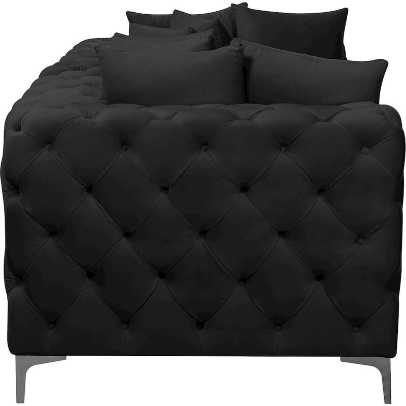 Meridian Furniture Tremblay Black Velvet Modular Sofa