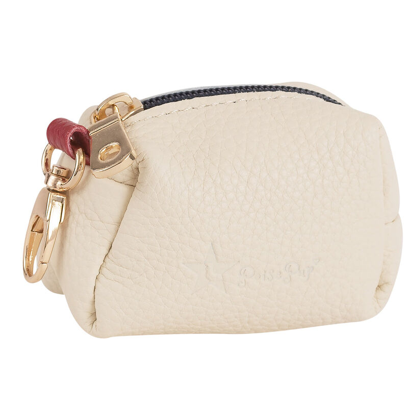 POISEPUP Fancy Handmade Genuine Leather Dog Waste Bag Holder for Girl & Boy Puppies