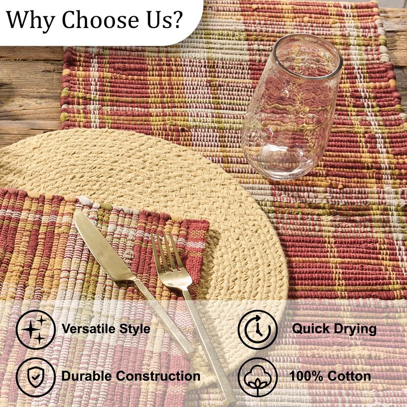 Split P Plaid Table Runner image number 4
